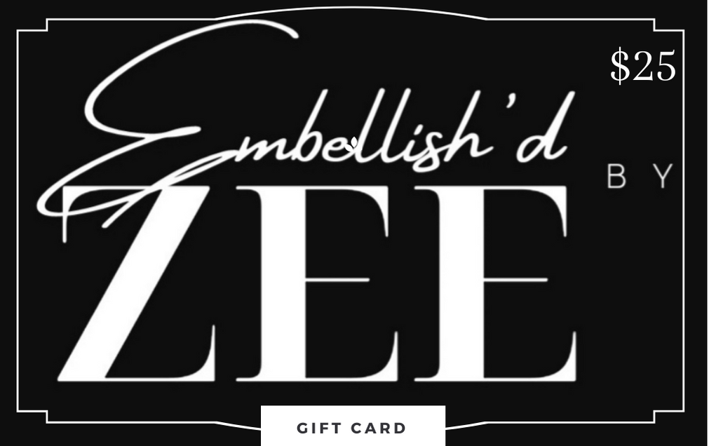 Gift card - Sold by Embellish by Zee